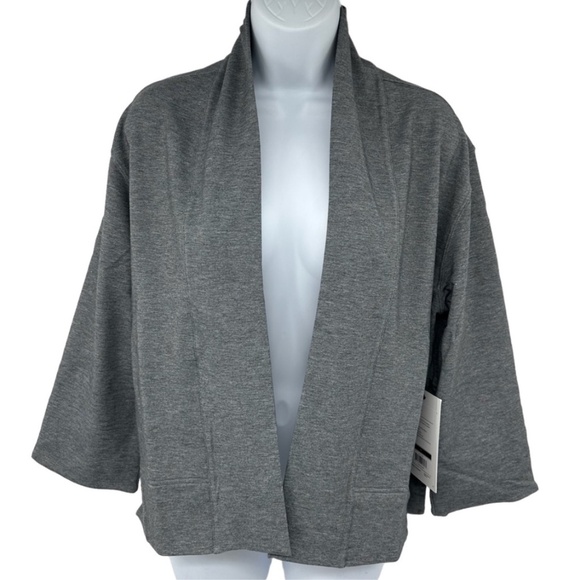 Ministry of Supply | Fusion Classic Grey Heather Terry Cardigan | XXS New - Picture 7 of 14